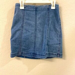 Free People Denim Mini Skirt